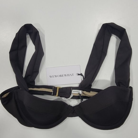 Weworewhat Wide Strap Underwire Bikini Top Sz XS - Picture 5 of 10